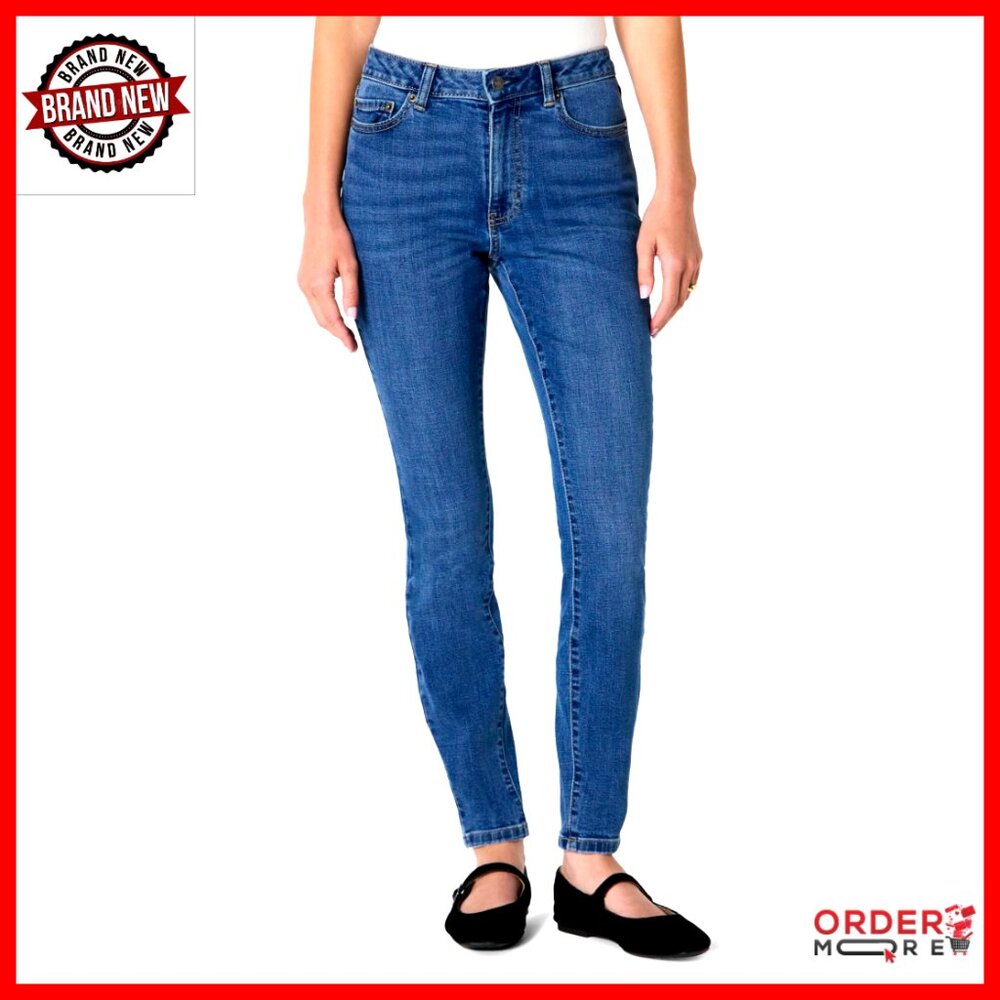 High Stretch High-Rise Skinny Jeans, Cotton Blend, 3 Lengths